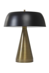 TABLE LAMP BRONZE MUSHROOM BLACK 